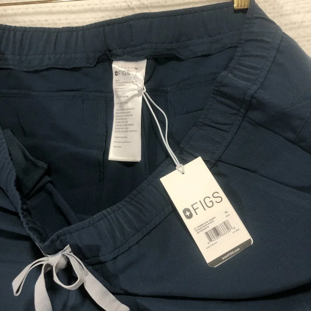 FIGS Catarina Jogger Scrub Pants Drawstring Comfort Pockets Blue Size‎ XS